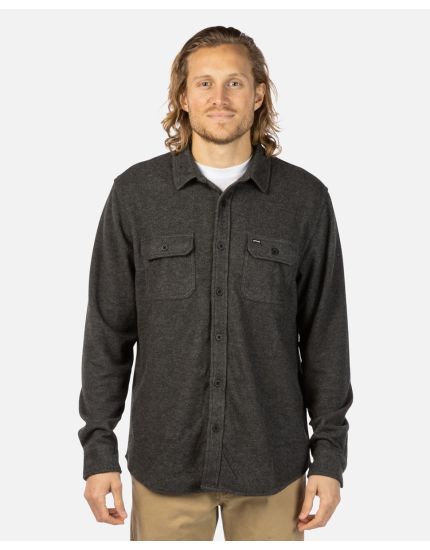 Grid Solid Long Sleeve Shirt