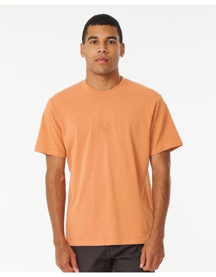 Searchers Embroidery Tee in Sandstone