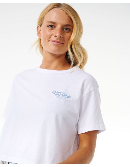 Coral Sands Crop Tee